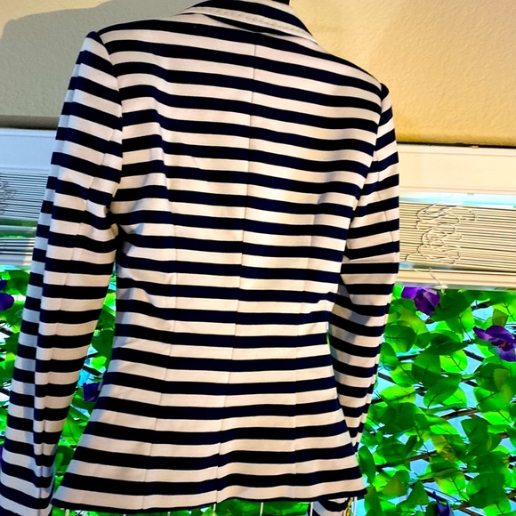 H&M navy blue & white striped jacket - Picture 5 of 15